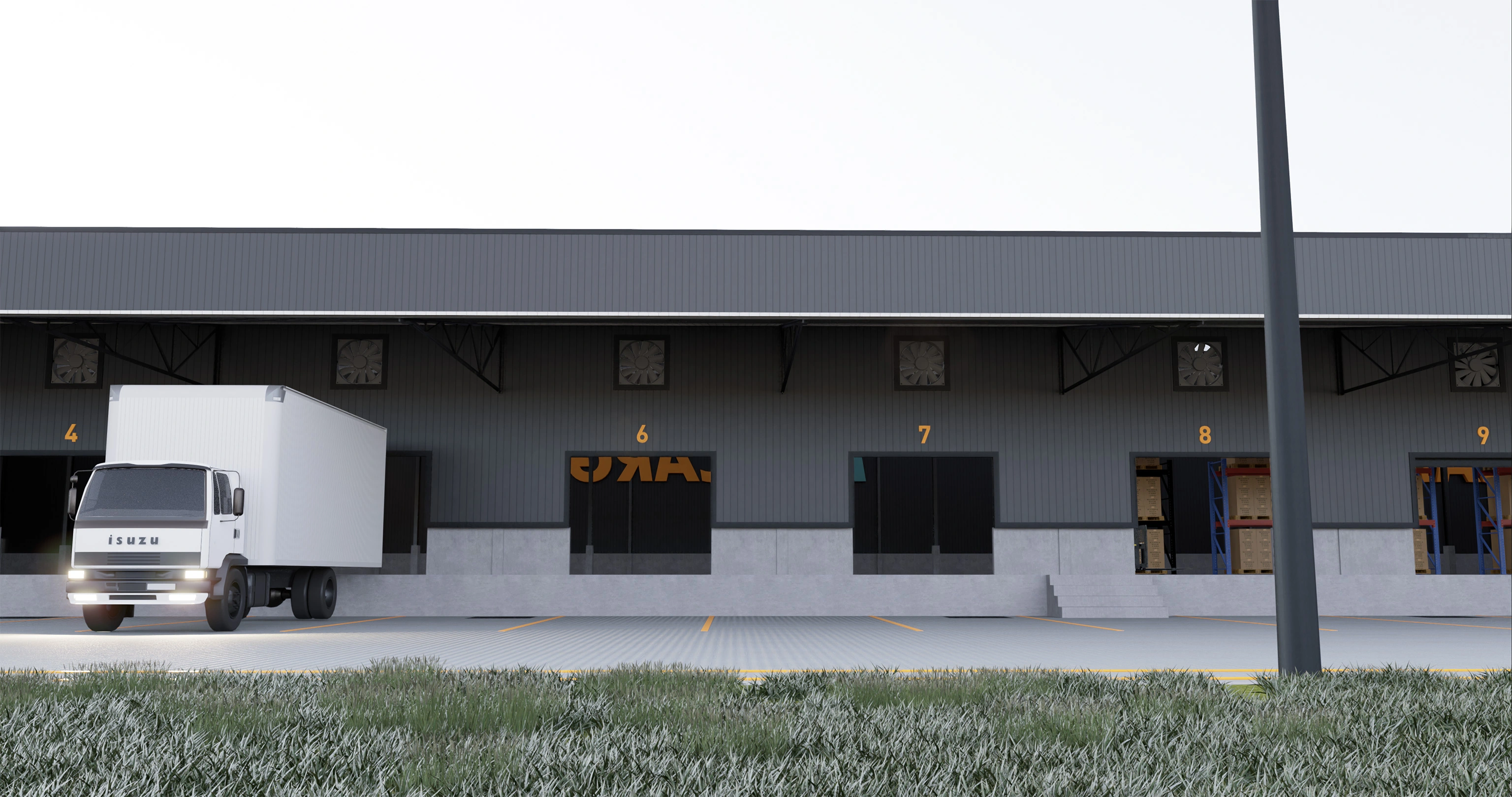 Gudang Logistic White Sky