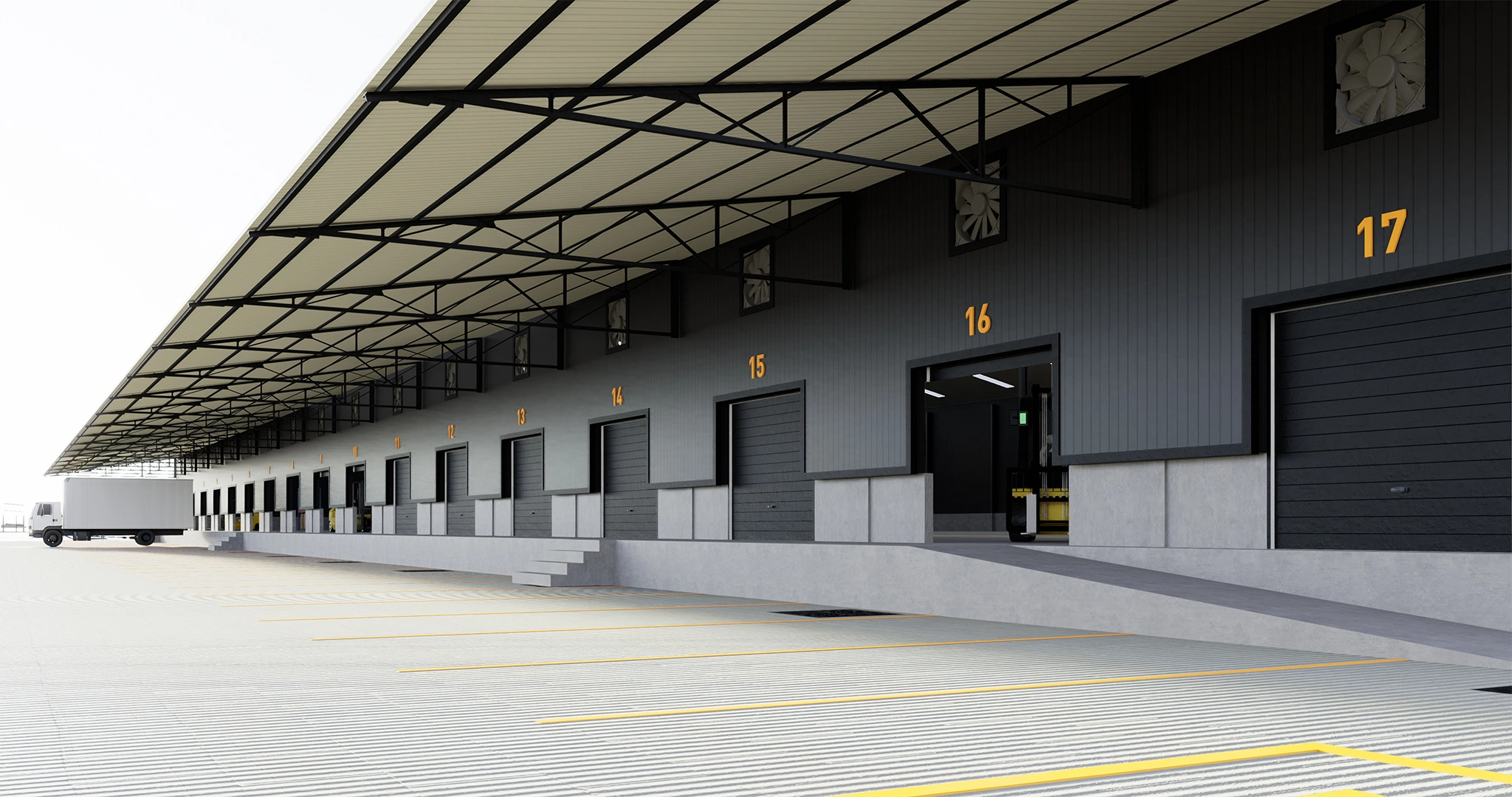 Gudang Logistic White Sky